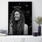 Poster Portät Heiligenschein und Sterne