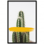 Poster Kaktus Gelb Rahmen