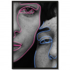Poster Porträt zwei Mädchen Rahmen