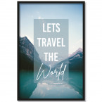 Poster Lets Travel the World