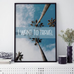 Poster I want to Travel