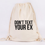 JUNIWORDS Turnbeutel Don't text your ex