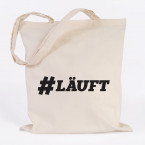 juniwords Jutebeutel #läuft marine