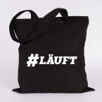 juniwords Jutebeutel #läuft marine