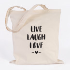 live laugh love jutebeutel