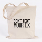JUNIWORDS Jutebeutel Don't text your ex