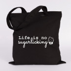 JUNIWORDS Jutebeutel Life is no sugarlicking