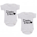 JUNIWORDS Babybodies "2 Seelen 1 Herz" | 2er Set