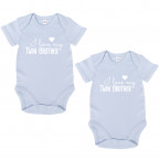 JUNIWORDS Babybodies "I love my twin brother" | 2er Set