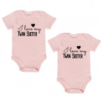 JUNIWORDS Babybodies "I love my twin sister" | 2er Set