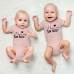 JUNIWORDS Babybodies "I love my twin sister" | 2er Set