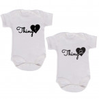 JUNIWORDS Babybodies "Thing 1 & Thing 2" | 2er Set