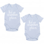 JUNIWORDS Babybodies "Weil wir zusammen gehören." | 2er Set