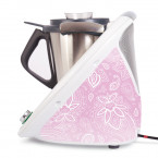 Aufkleber für Vorwerk Thermomix TM5 - Rosa Schnörkel