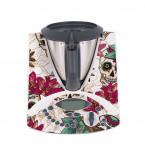 Aufkleber für Vorwerk Thermomix TM31 - Flowerskull