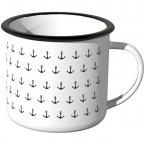 JUNIWORDS Emaille Tasse Anker