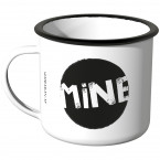 JUNIWORDS Emaille Tasse MINE