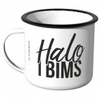 JUNIWORDS Emaille Tasse Halo, I bims