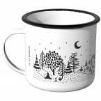 Emaille Tasse Camper Nacht