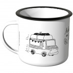 JUNIWORDS Emaille Tasse Adventure camp