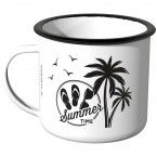 Emaille Tasse Summer Time