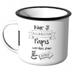 Emaille Tasse Nur die allerbesten Papis werden zum Opa befördert