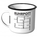 Emaille Tasse Ruhrpott - Wörter