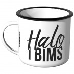 Emaille Tasse Halo I Bims