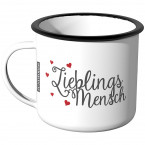 Emaille Tasse Lieblingsmensch - Motiv 5