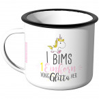 Emaille Tasse Halo I Bims 1 Einhorn