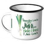 Emaille Tasse I Bims 1 Juni Lauch