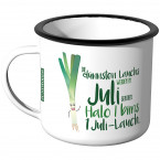 Emaille Tasse I Bims 1 Juli Lauch