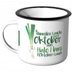 Emaille Tasse I Bims 1 Oktober Lauch