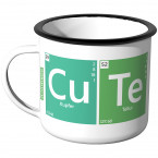 Emaille Tasse Periodensystem - Cute