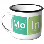 Emaille Tasse Periodensystem - Moin - Motiv 1