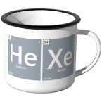 Emaille Tasse Periodensystem - Hexe