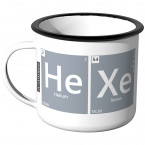 Emaille Tasse Periodensystem - Hexe