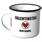 Emaille Tasse Will you be my valentine