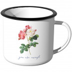Emaille Tasse you are enough