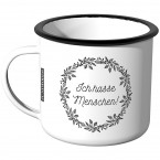 Emaille Tasse Ich hasse Menschen!