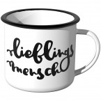 Emaille Tasse Lieblingsmensch - Motiv 6