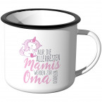 Emaille Tasse Nur die allerbesten Mamis werden zur Oma befördert - Motiv 8