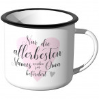 Emaille Tasse Nur die allerbesten Mamis werden zur Oma befördert - Motiv 11