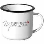 Emaille Tasse Lieblingsmensch - Motiv 7