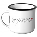 Emaille Tasse Lieblingsmensch - Motiv 7