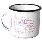 Emaille Tasse Nur die allerbesten Mamis werden zur Oma befördert