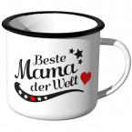 Emaille Tasse Beste Mama der Welt Motiv 2