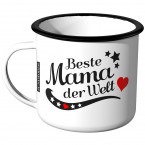 Emaille Tasse Beste Mama der Welt Motiv 2
