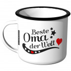 Emaille Tasse beste Oma der Welt