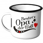 Emaille Tasse Bester Opa der Welt